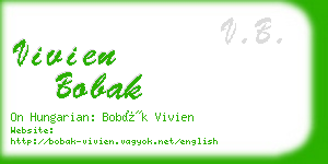 vivien bobak business card